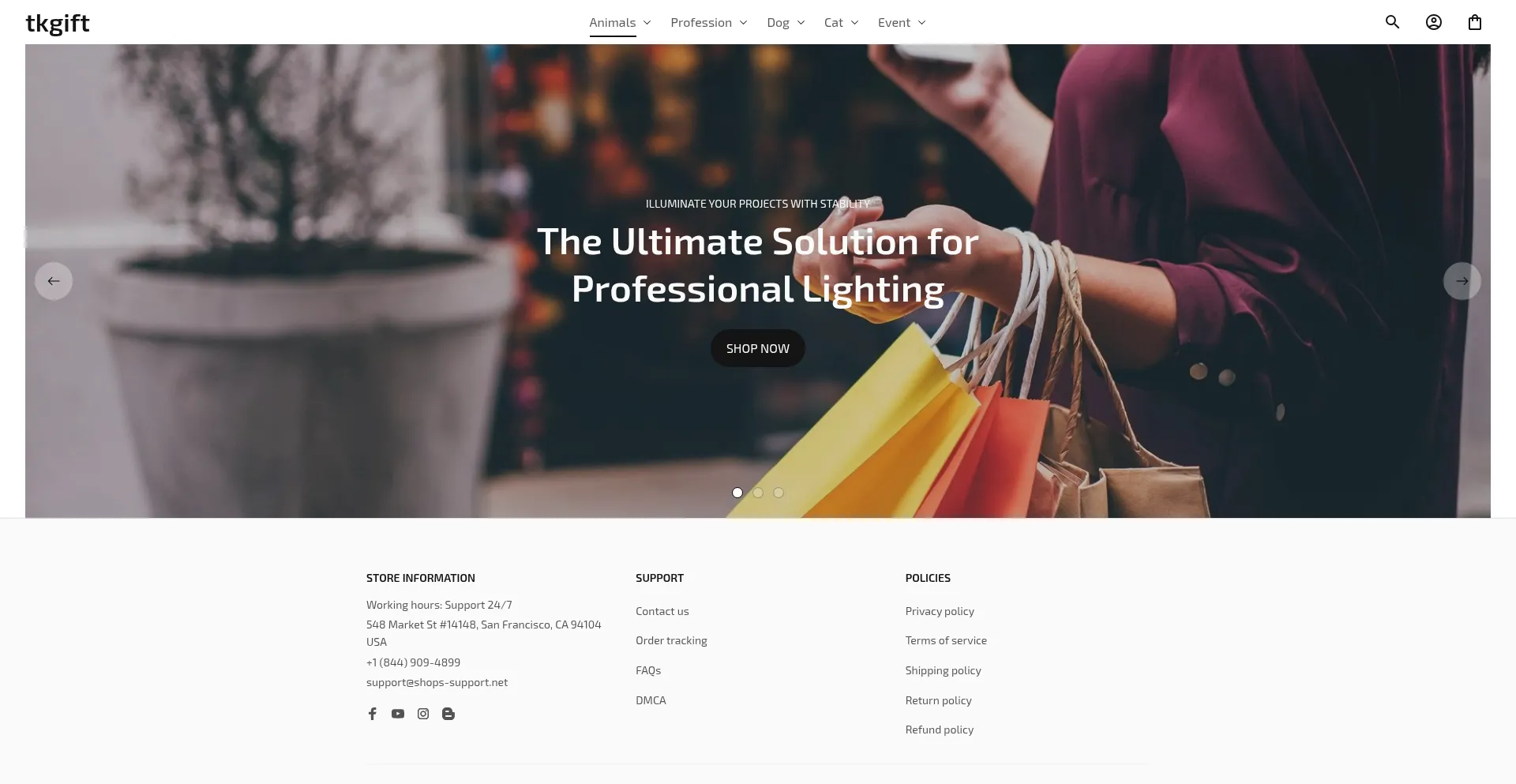 Tkgift.com Screenshot
