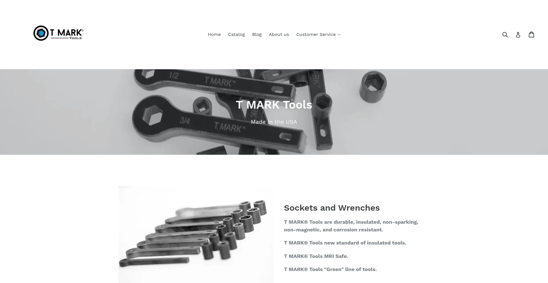 Website screenshot of Tmarktools.com