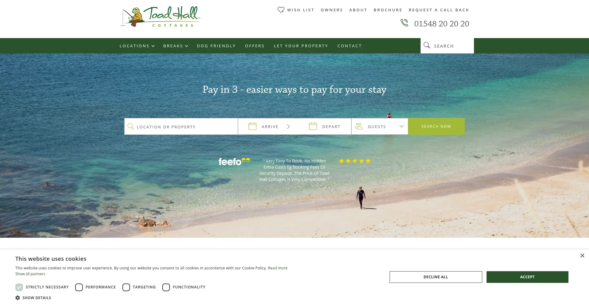 Toadhallcottages.co.uk Screenshot