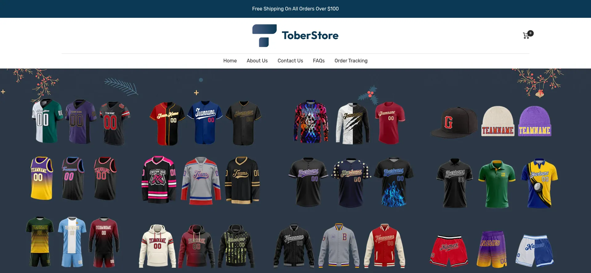 Website screenshot of Toberstore.com