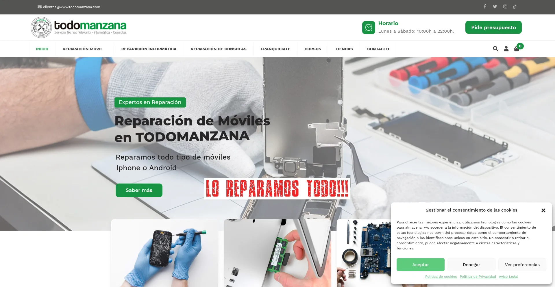 Todomanzana.com Screenshot