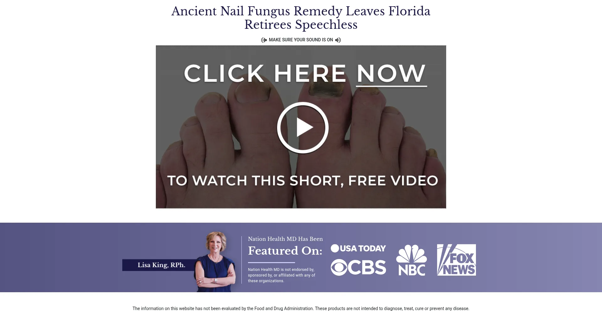 Toenailhealthmd.com Screenshot