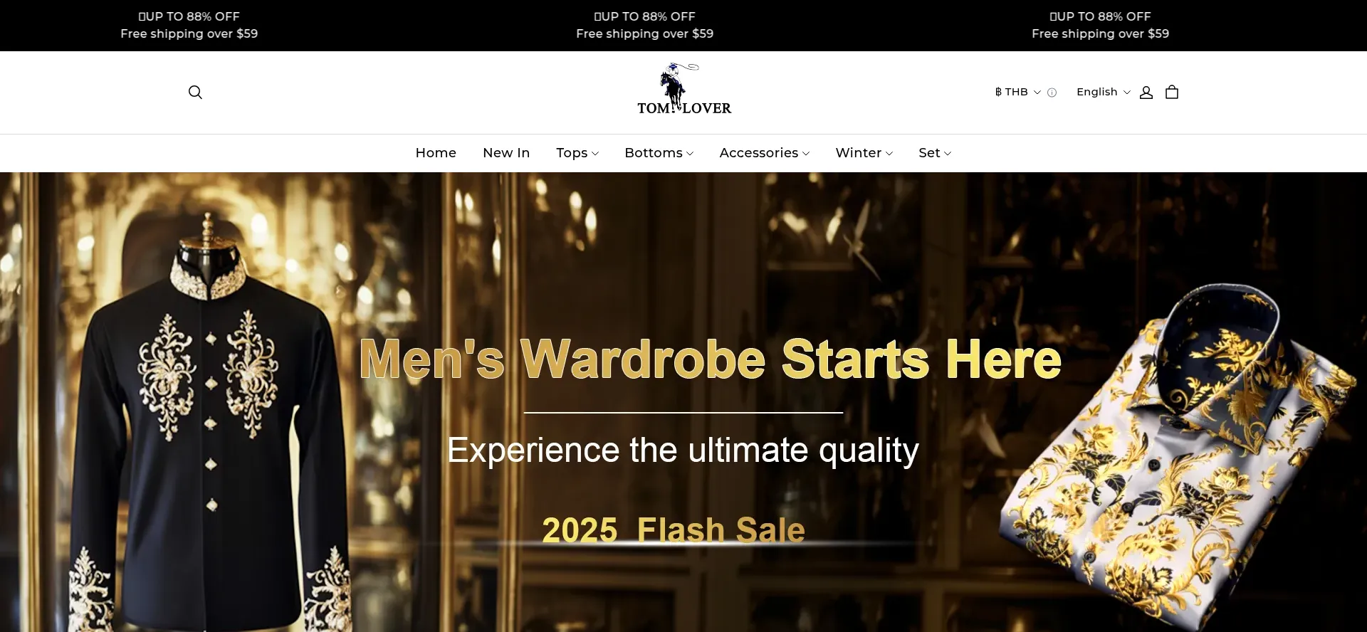 Website screenshot of Tomlover.com