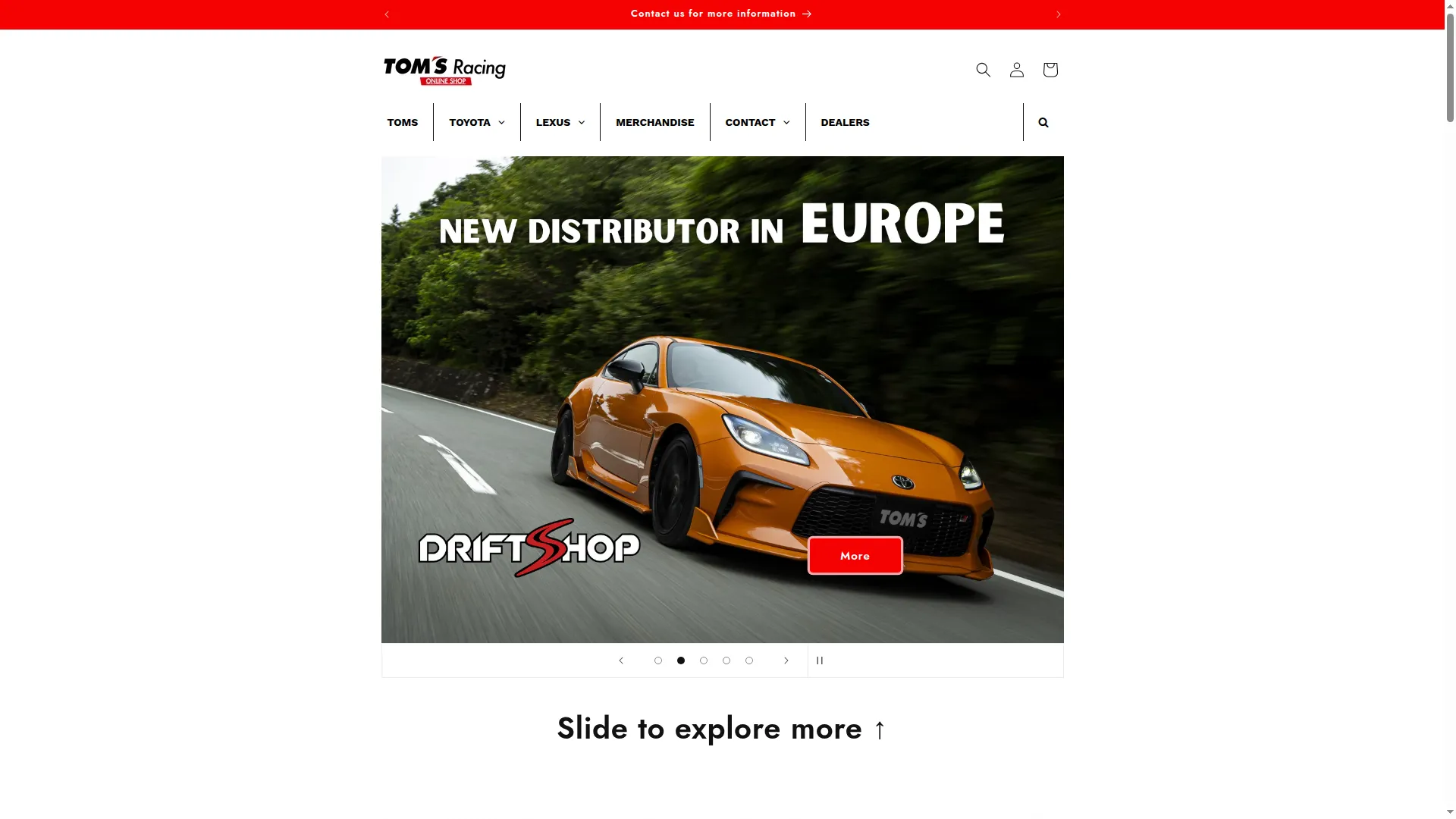 Tomsracingonlineshop.com