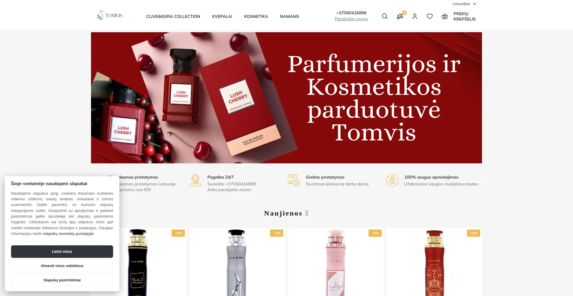 Tomvis.lt Screenshot