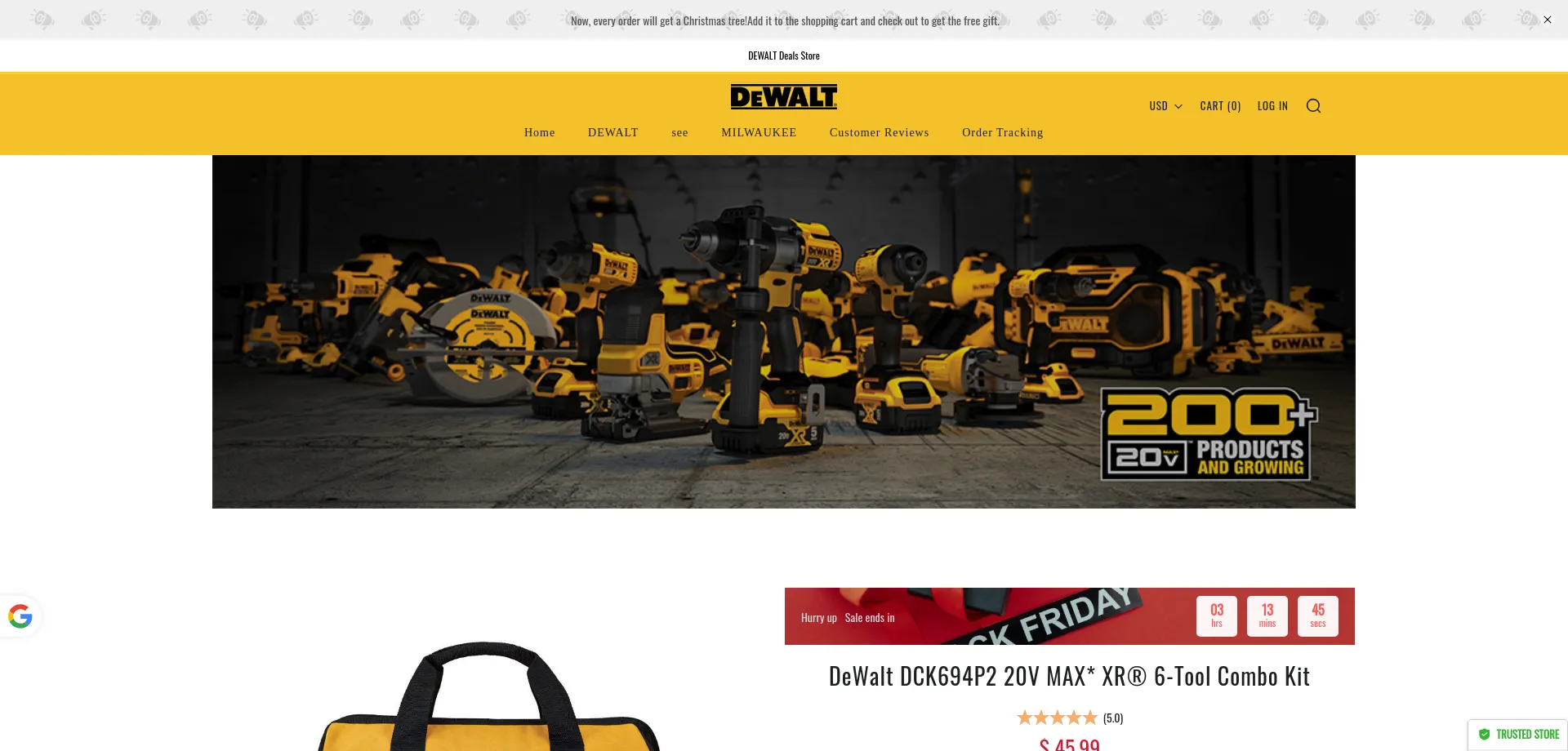 Website screenshot of Tool-bigsale.com
