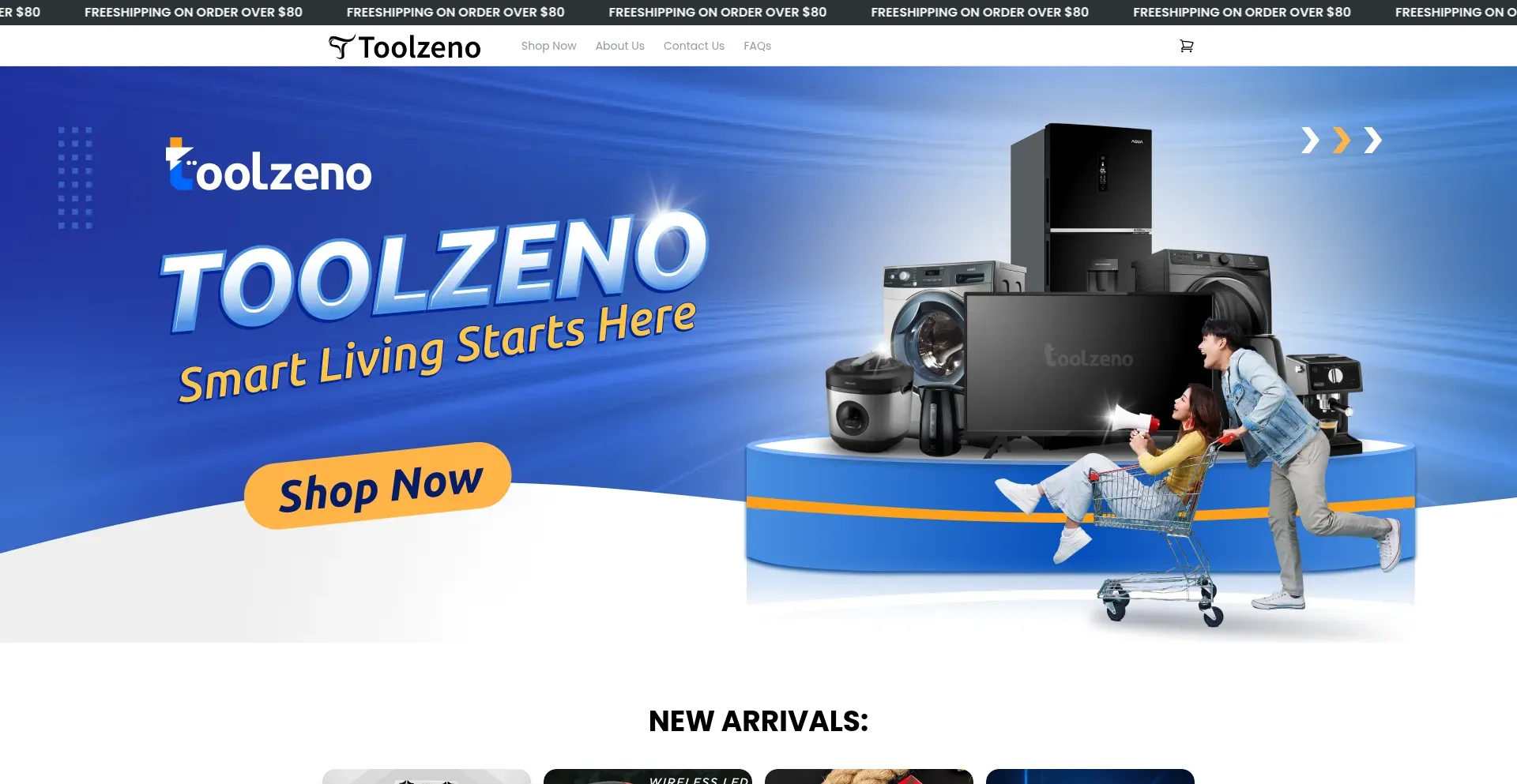 Website screenshot of Toolzeno.com