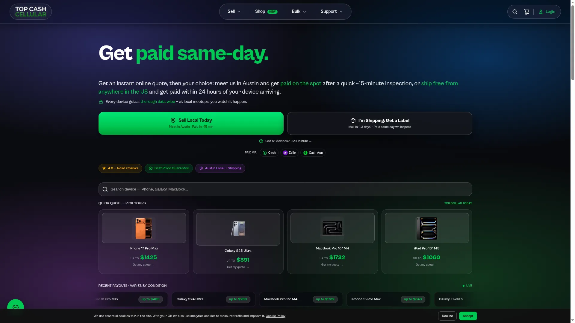 Topcashcellular.com