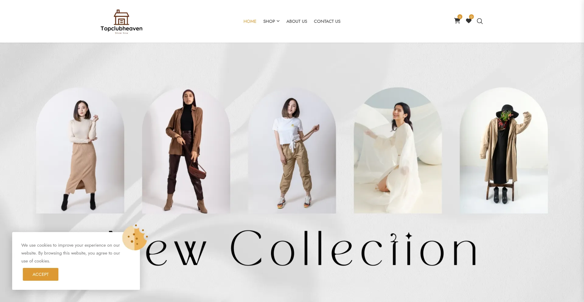 Website screenshot of Topclubheaven.com