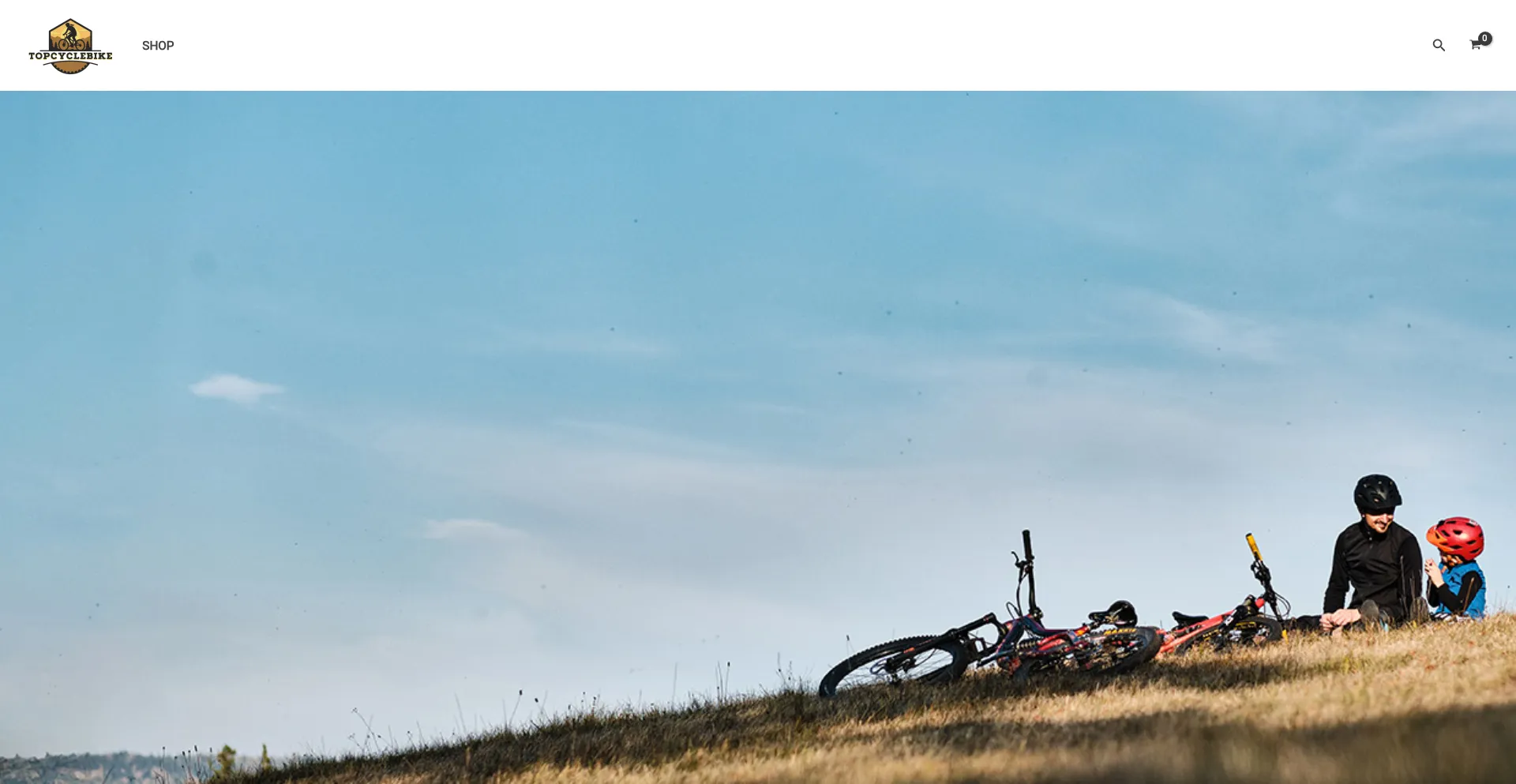 Website screenshot of Topcyclebike.com