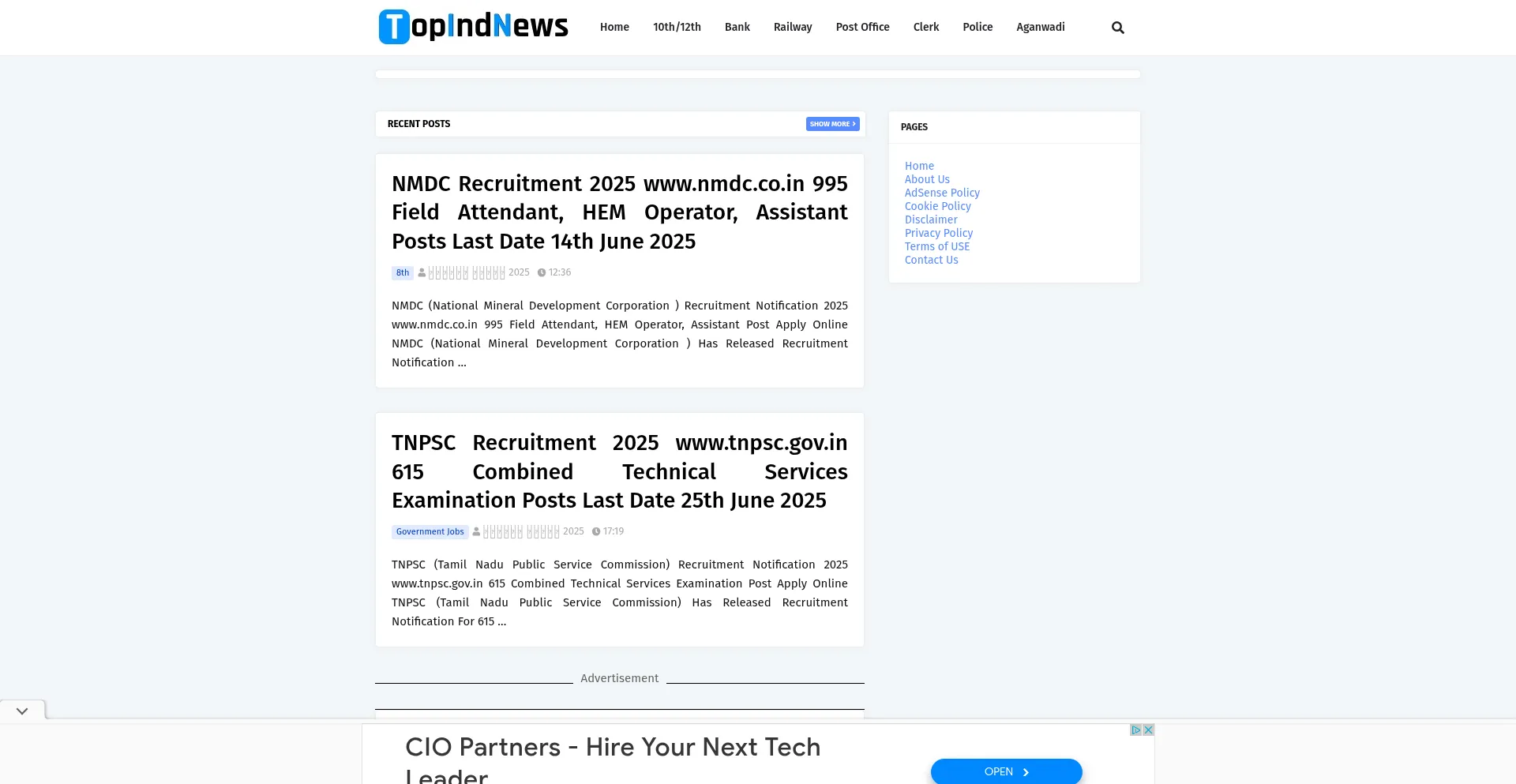 Topindnews.com Screenshot