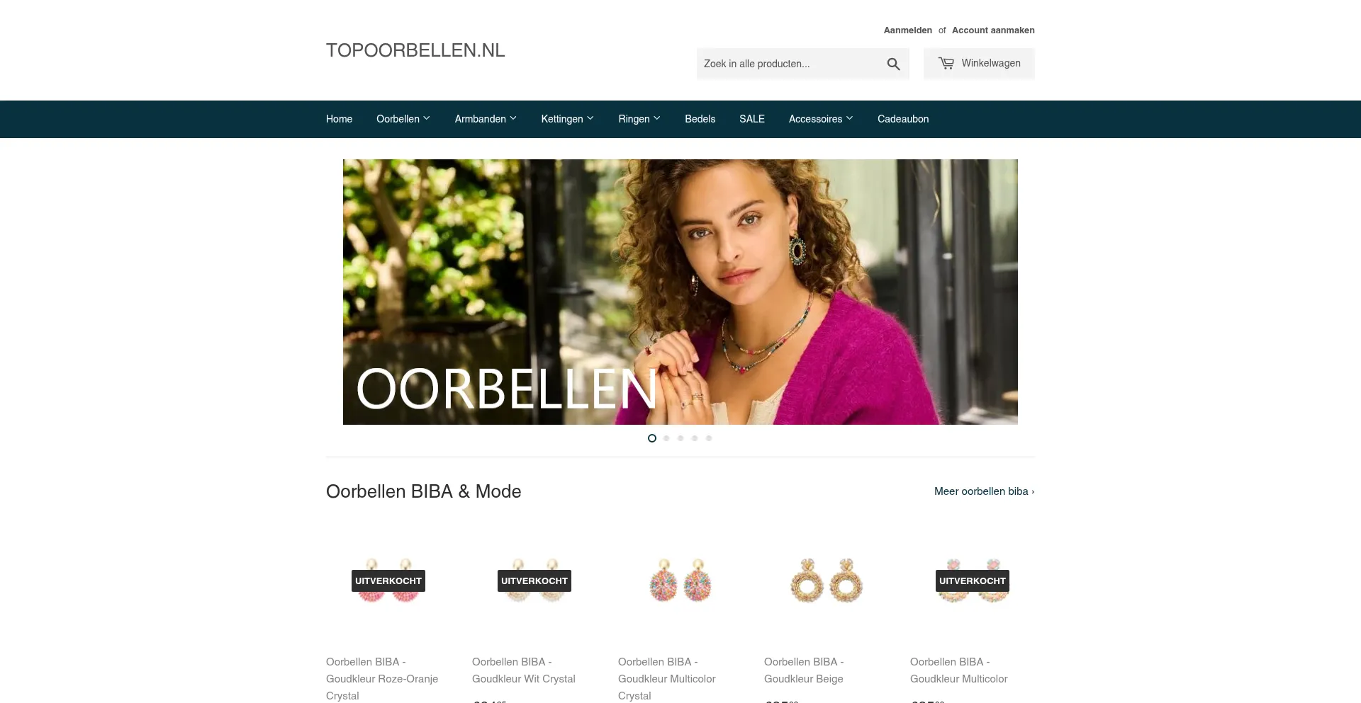 Website screenshot of Topoorbellen.nl