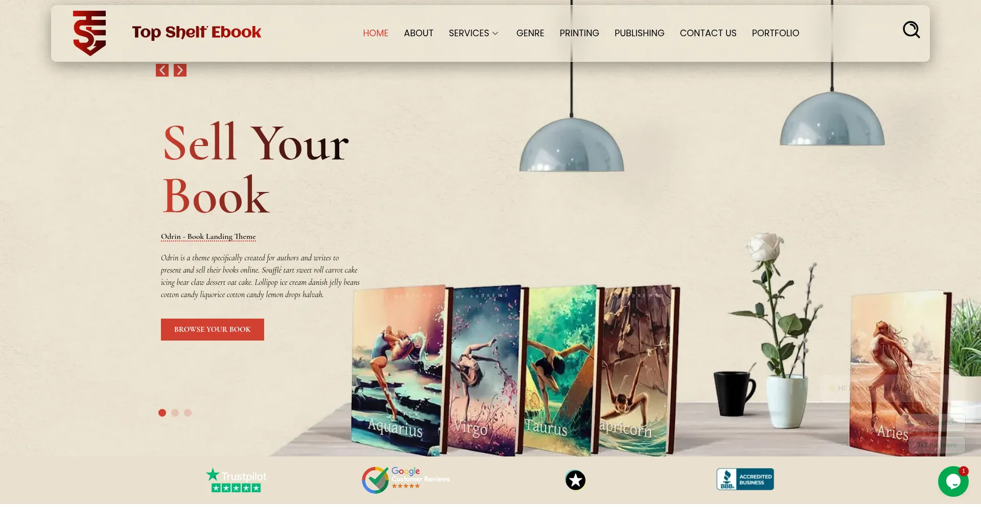 Topshelfebook.com Screenshot