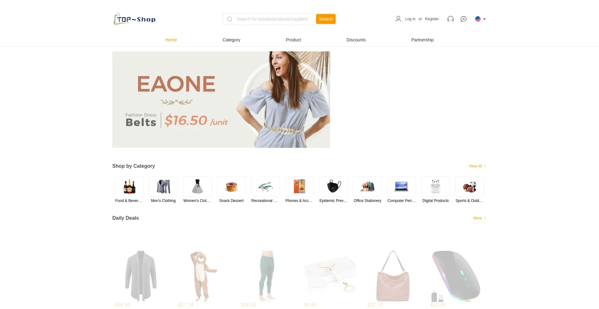 Website screenshot of Topshopnm.cc