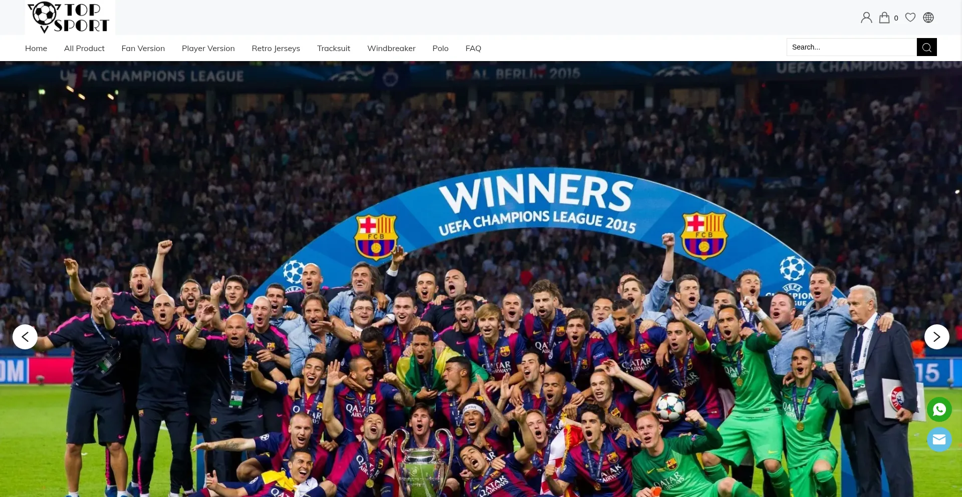 Website screenshot of Topsport01.com