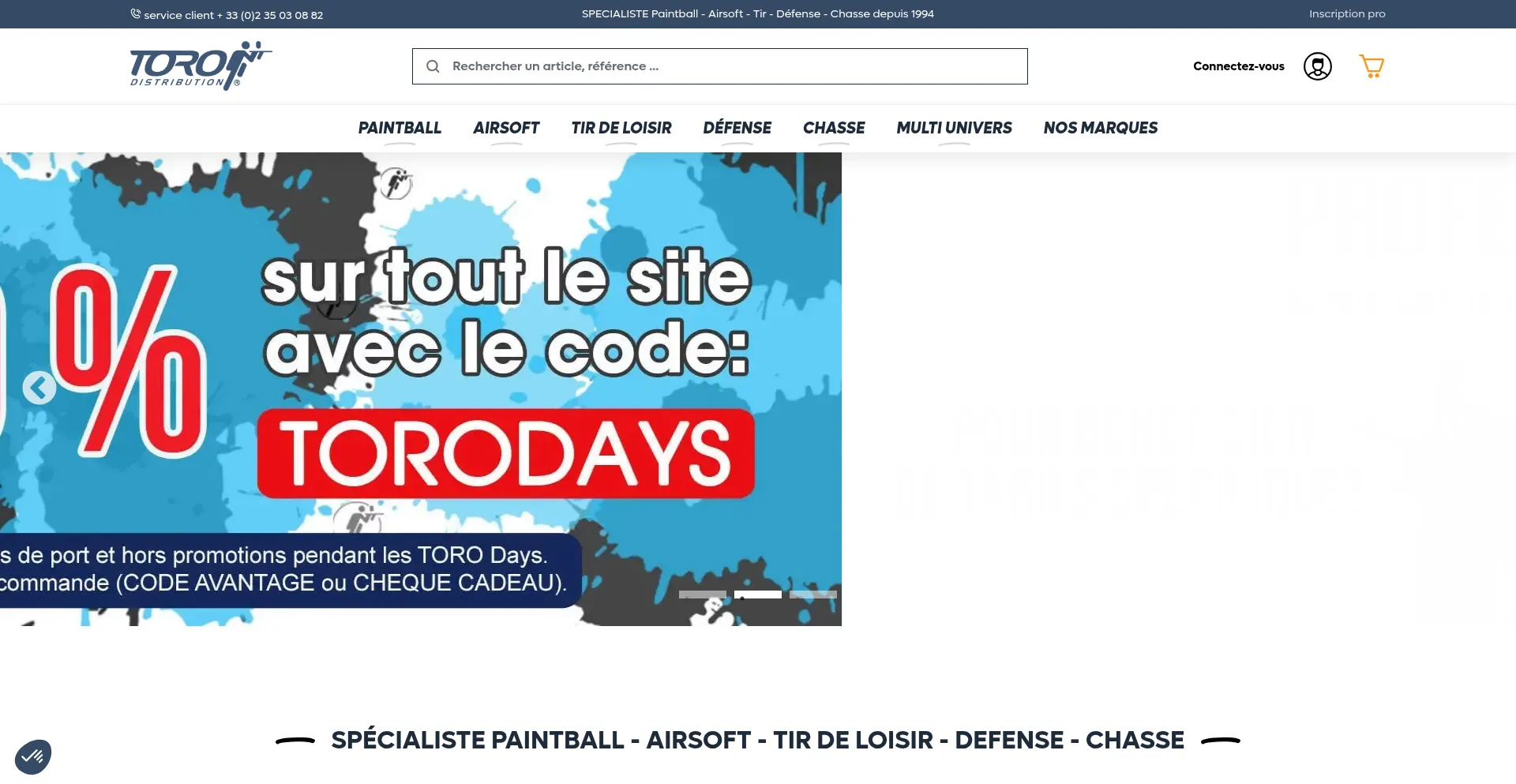 Toro-distribution.com Screenshot