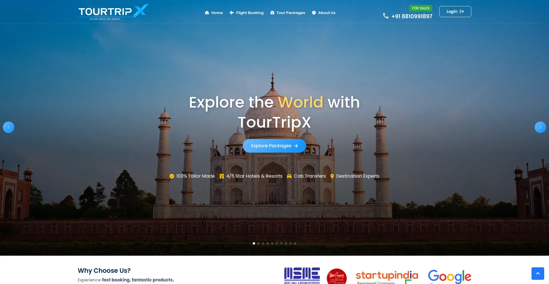Tourtripx.com Screenshot