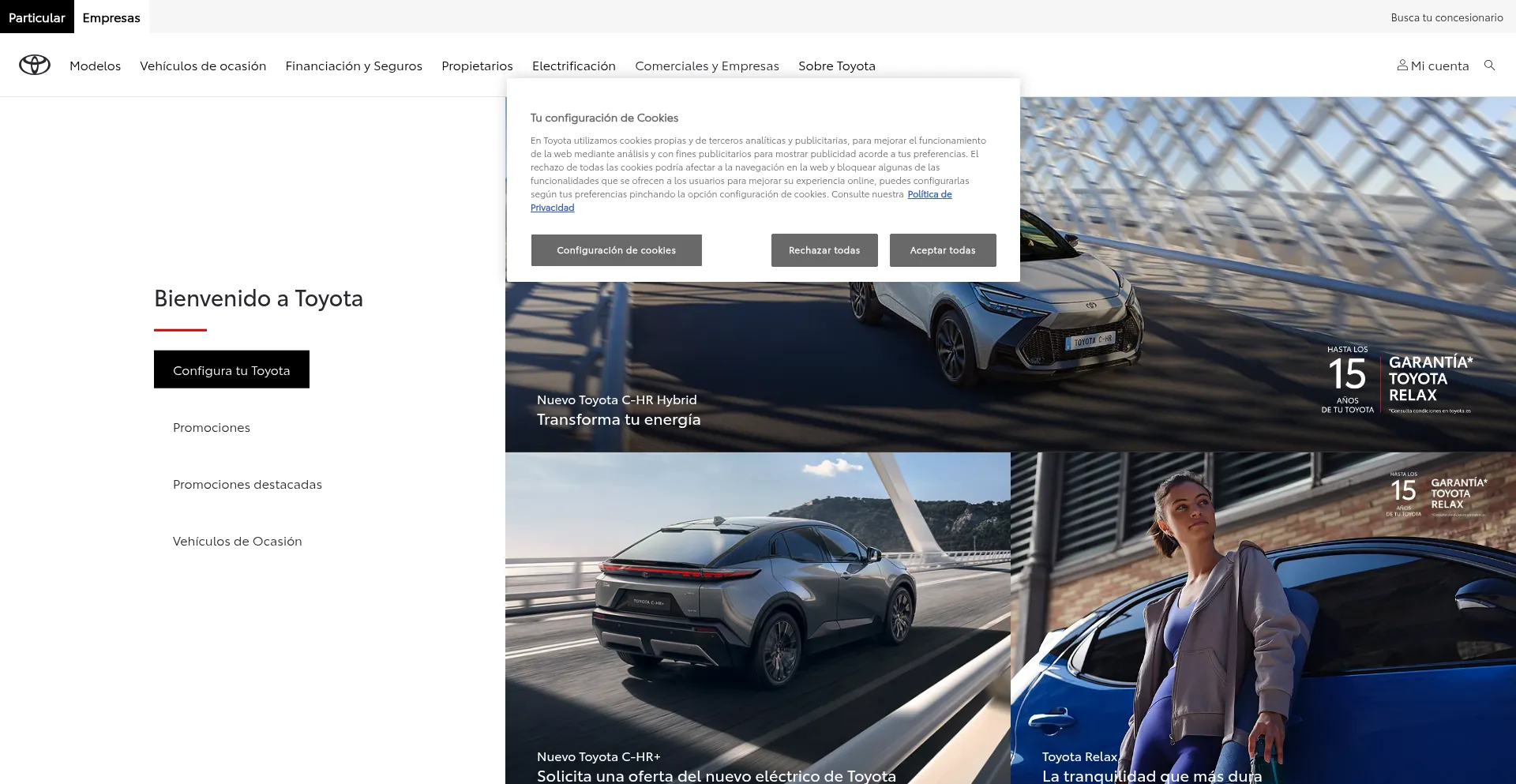 Toyota.es Screenshot