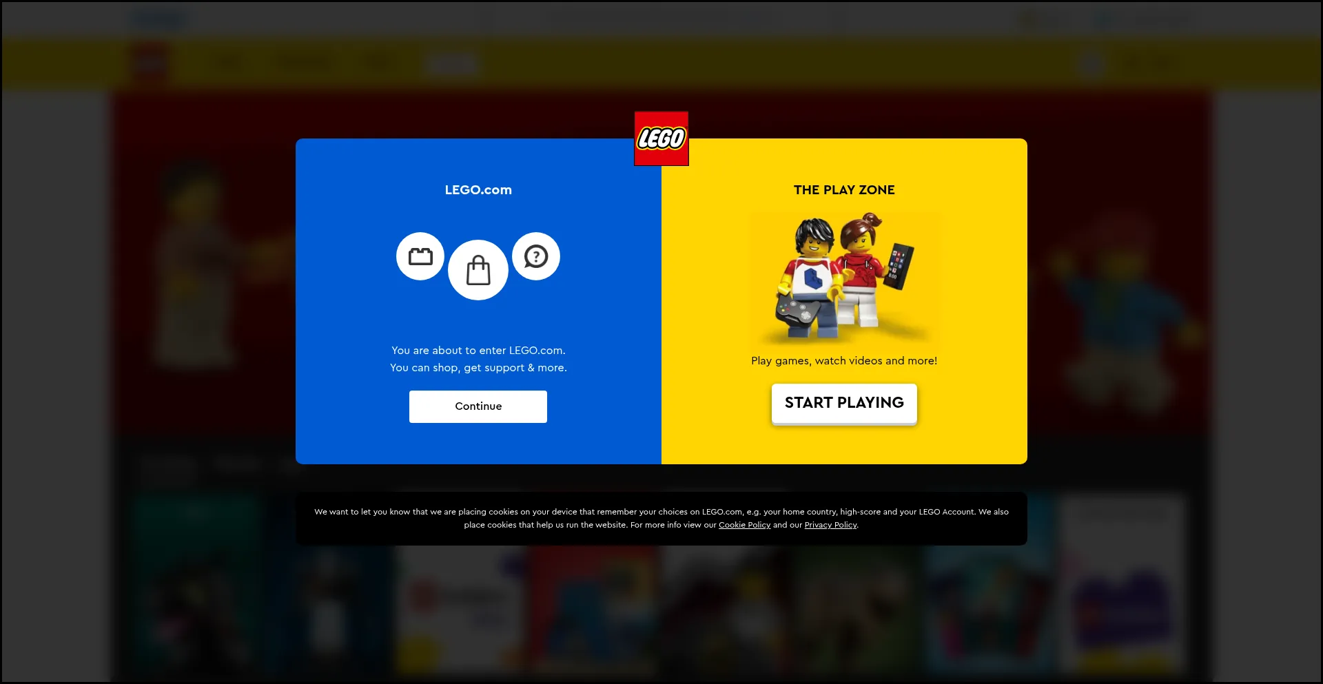 Website screenshot of Toysdealshub.com