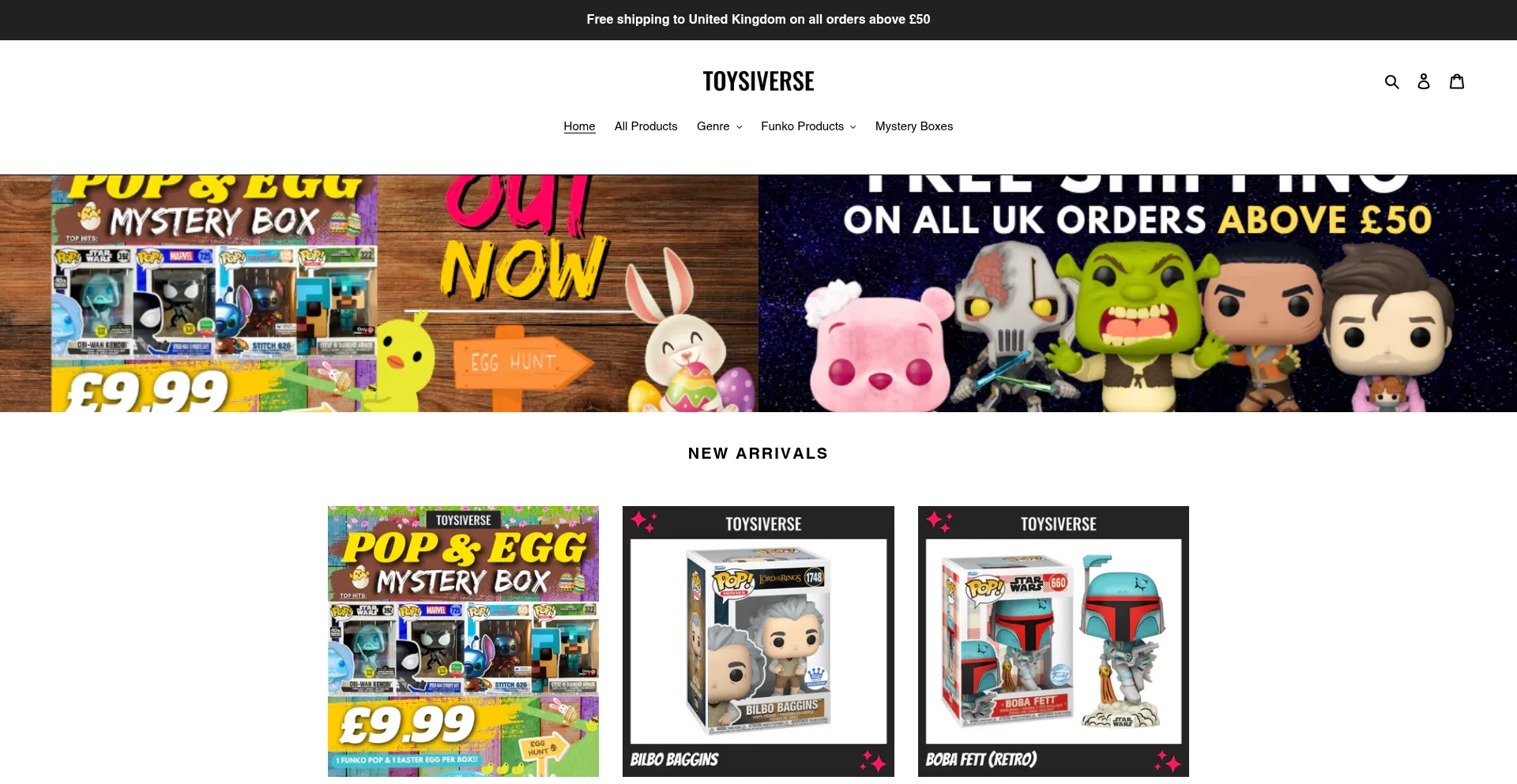 Website screenshot of Toysiverse.com