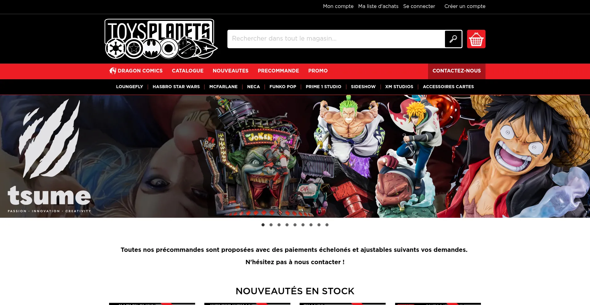 Website screenshot of Toysplanets.be