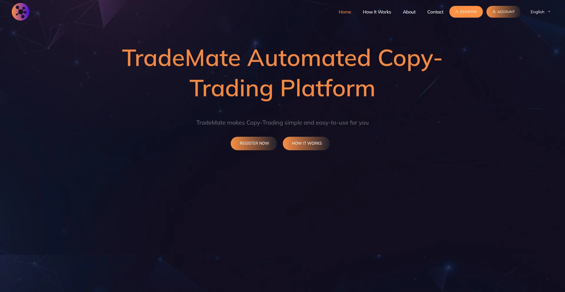 Website screenshot of Trademate.one