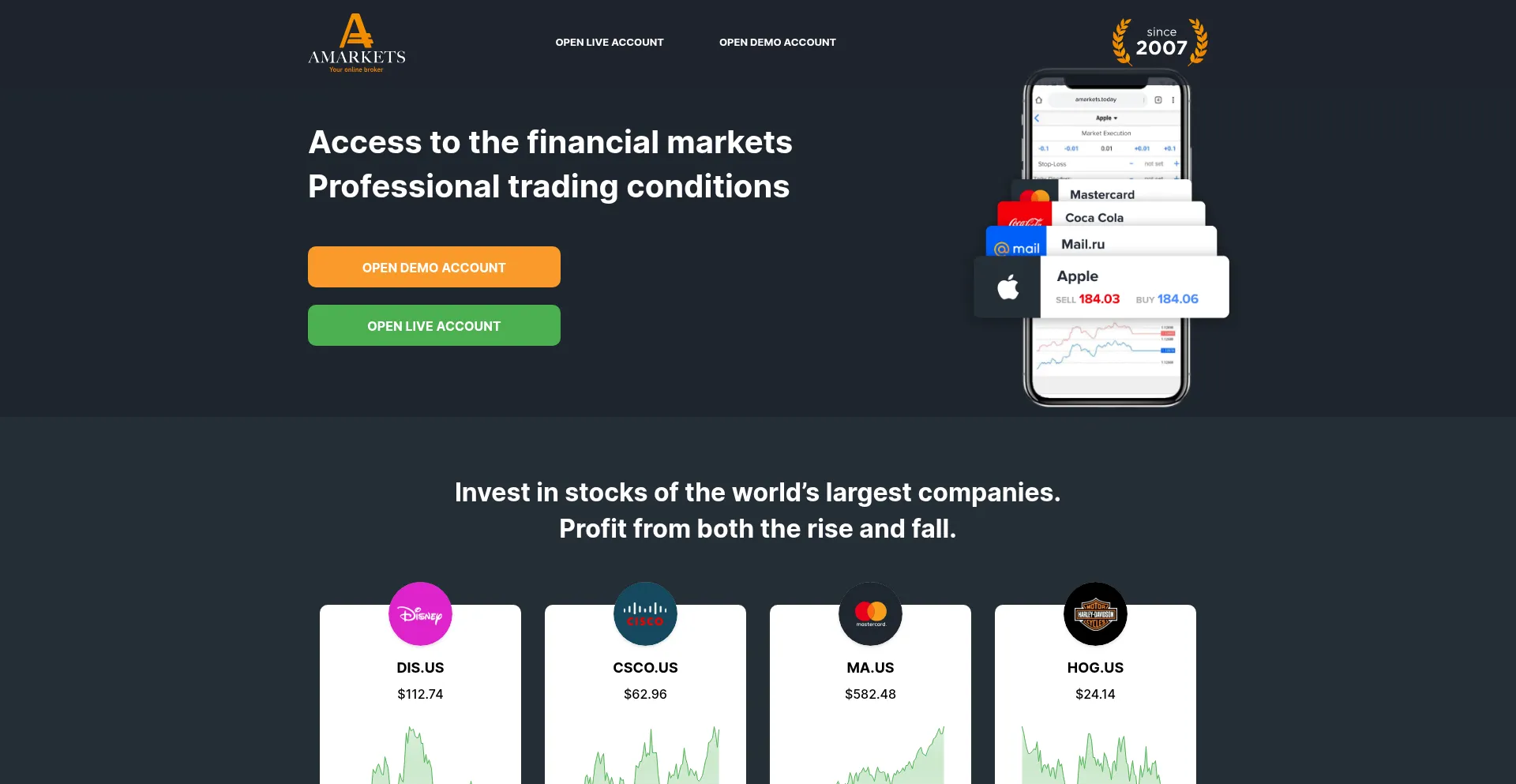 Website screenshot of Tradeness.online