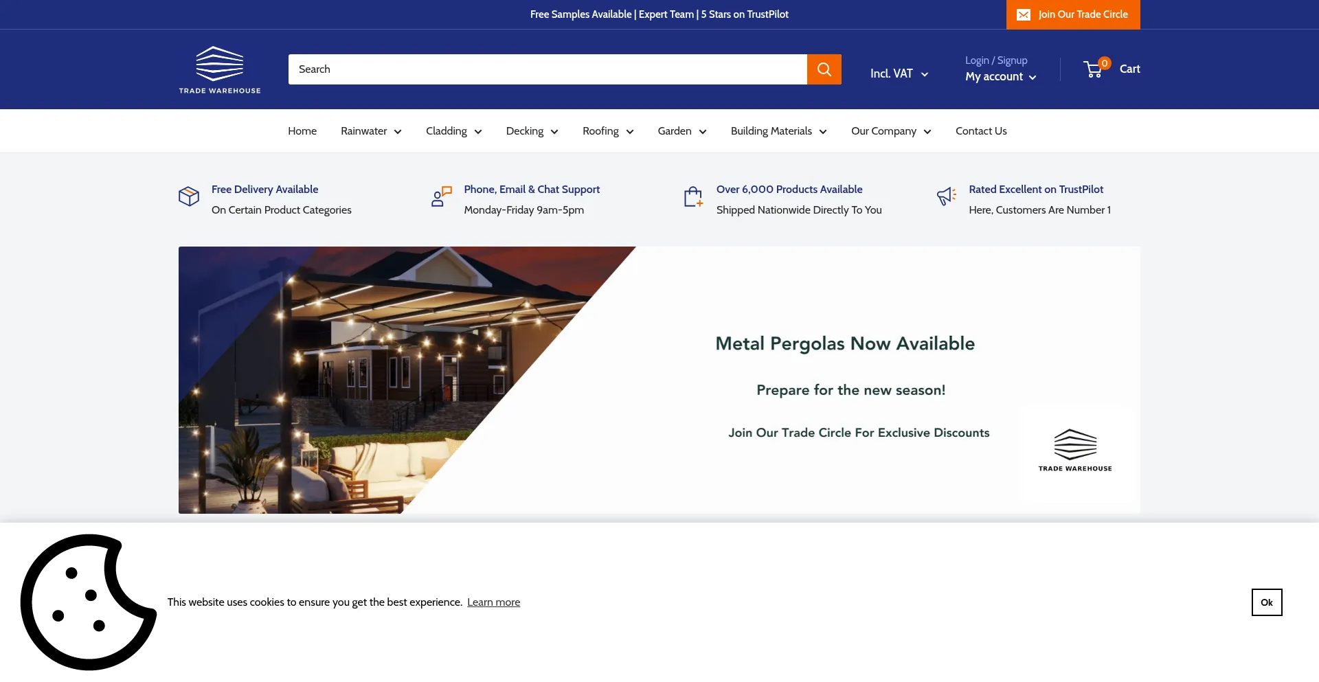 Tradewarehouse.co.uk Screenshot