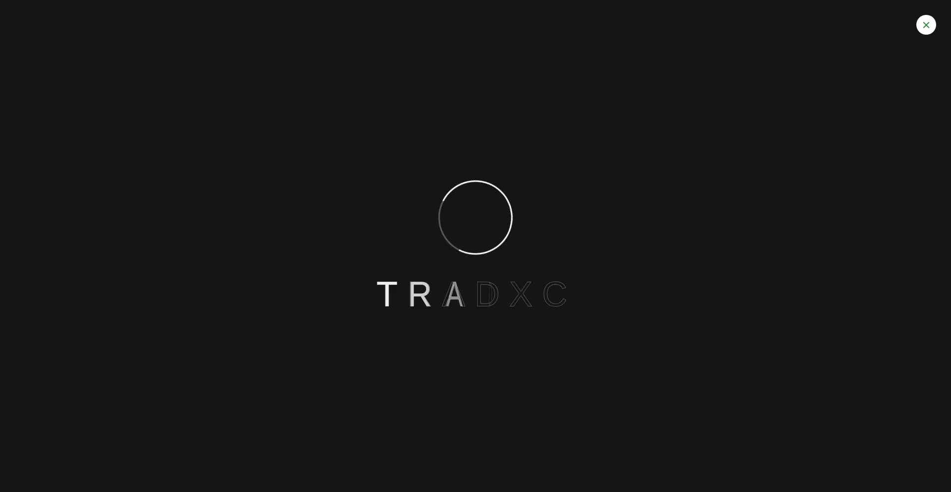 Website screenshot of Tradxc.com