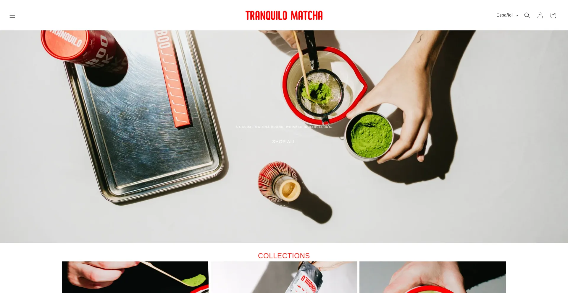 Tranquilomatcha.com Screenshot