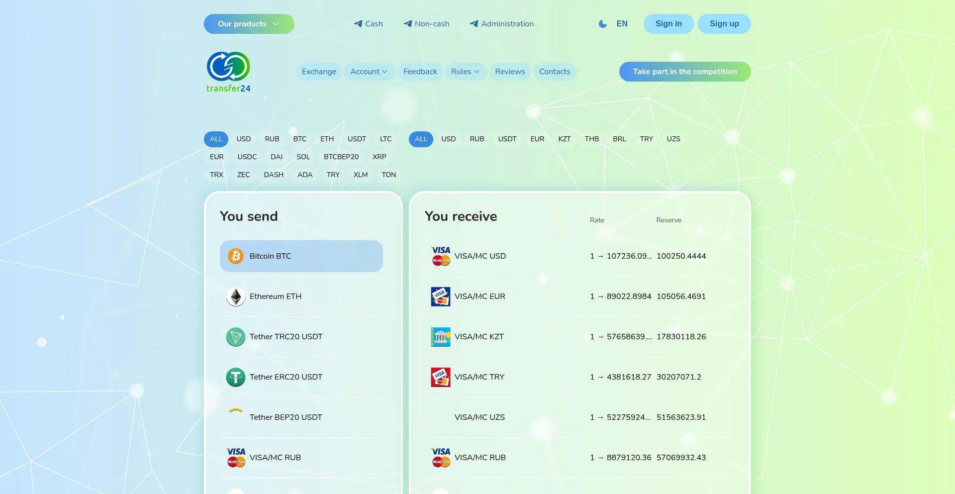 Transfer24.pro Screenshot