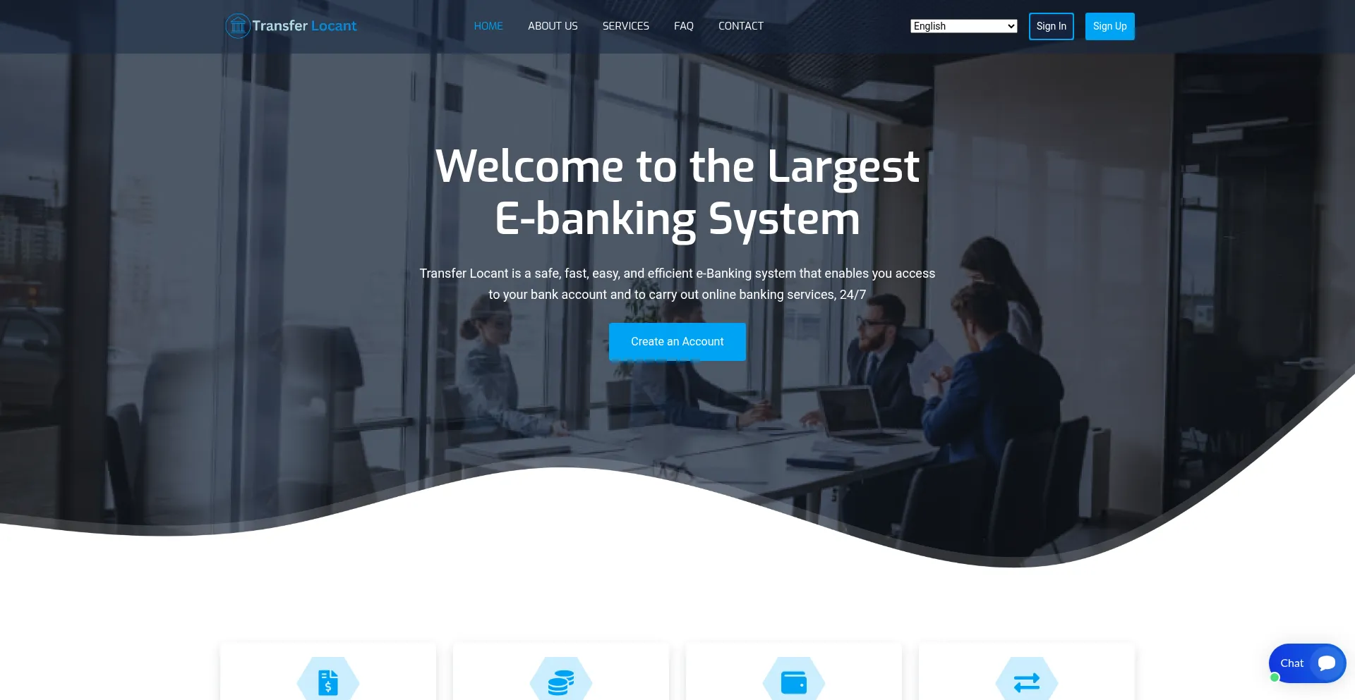 Website screenshot of Transferlocant.com