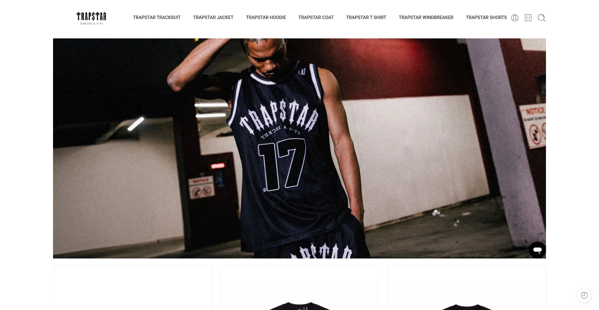 Website screenshot of Trapstar.uk.com