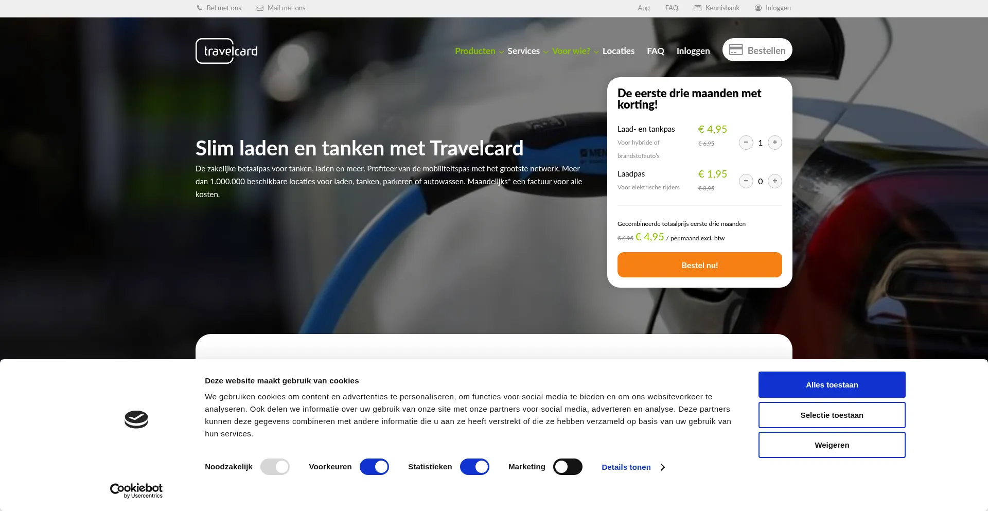 Travelcard.nl Screenshot