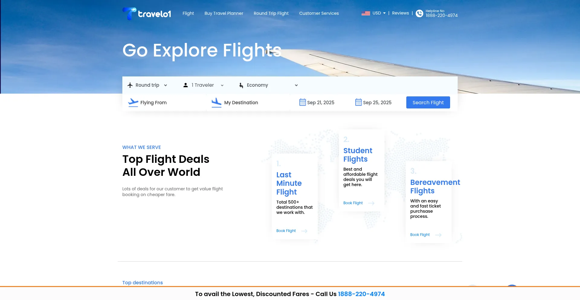 Travelo1.com Screenshot