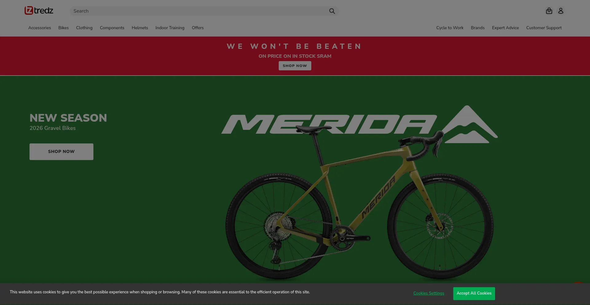 Tredz.co.uk Screenshot