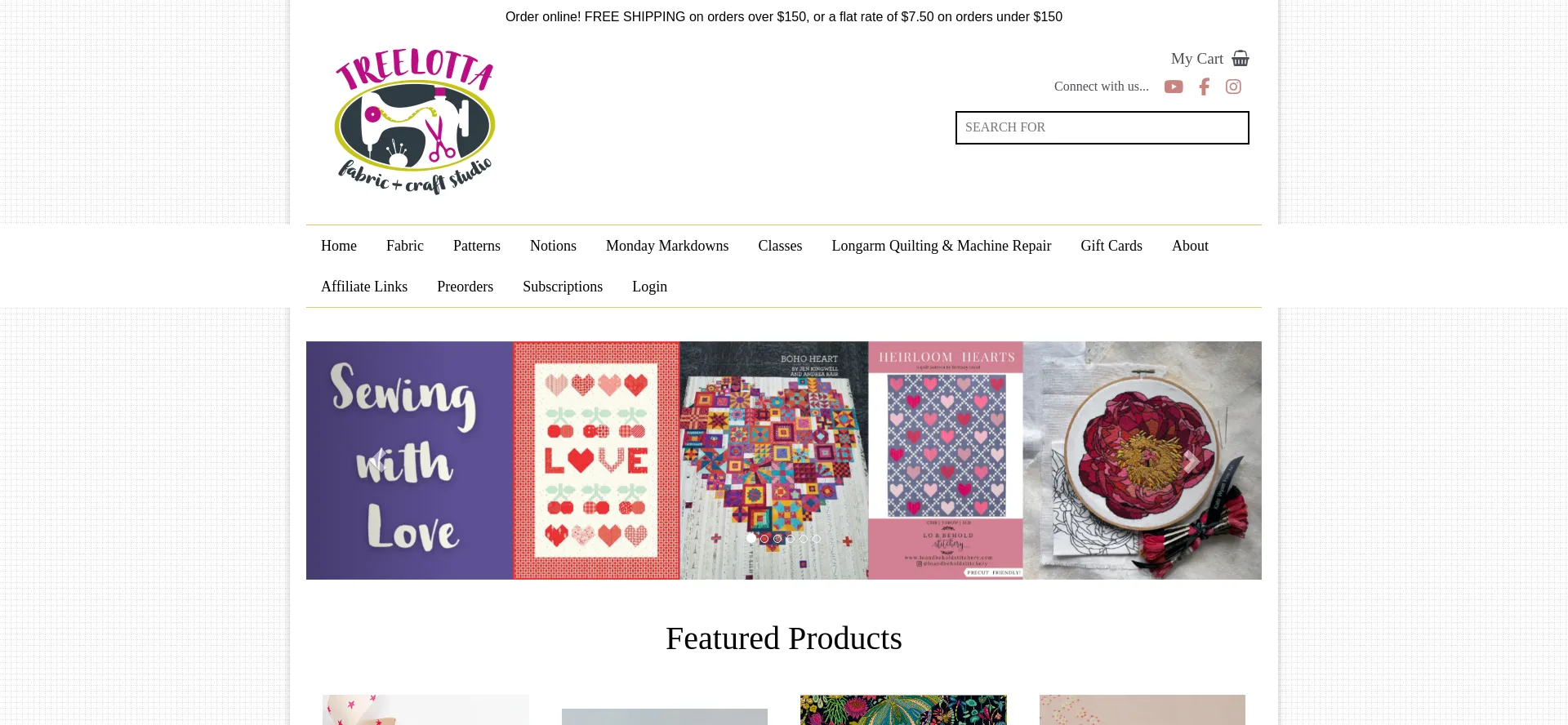 Website screenshot of Treelotta.com