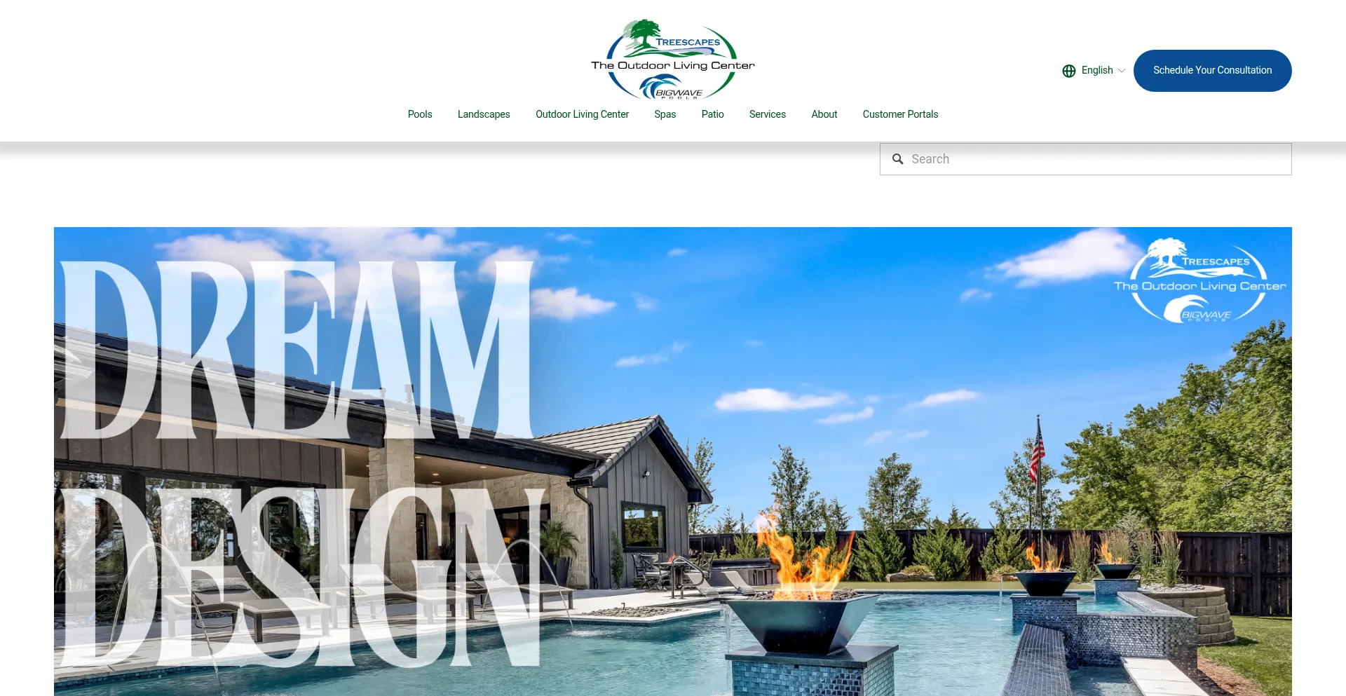 Website screenshot of Treescapeit.com
