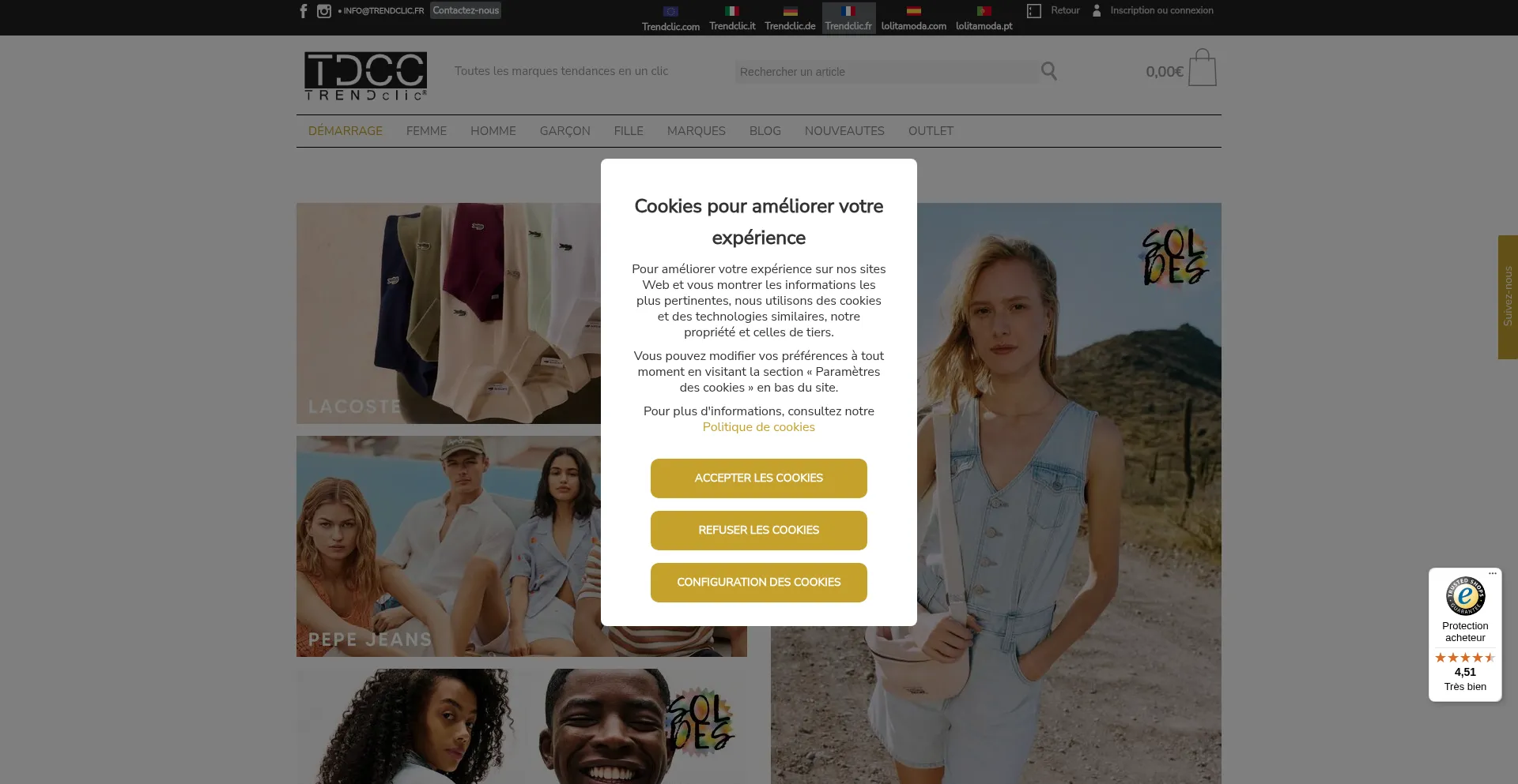 Trendclic.fr Screenshot