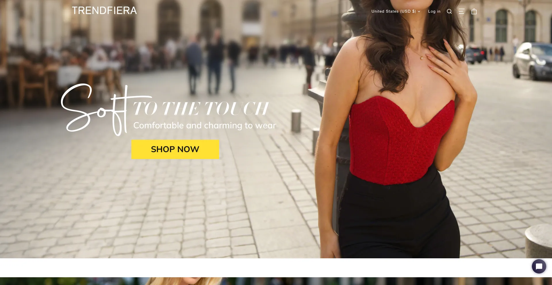 Website screenshot of Trendfiera.com