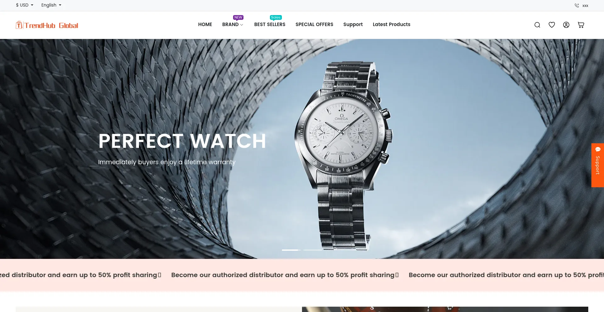 Website screenshot of Trendhubglobal.net