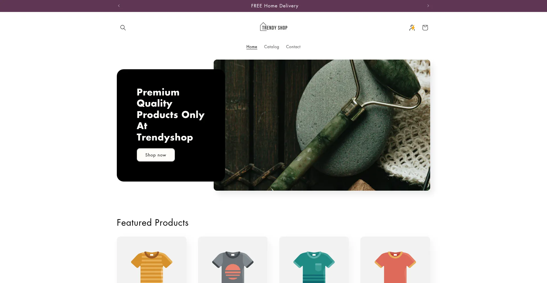 Website screenshot of Trendyshop.fashion