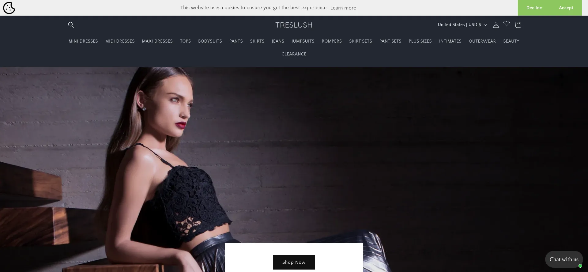Treslush.com Screenshot