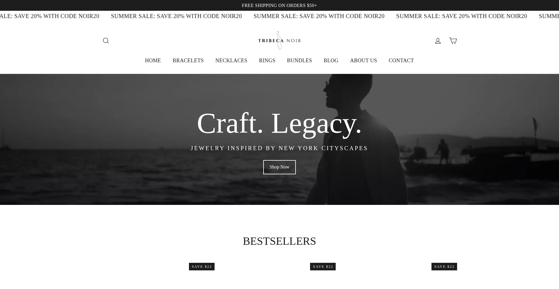 Tribecanoir.com Screenshot