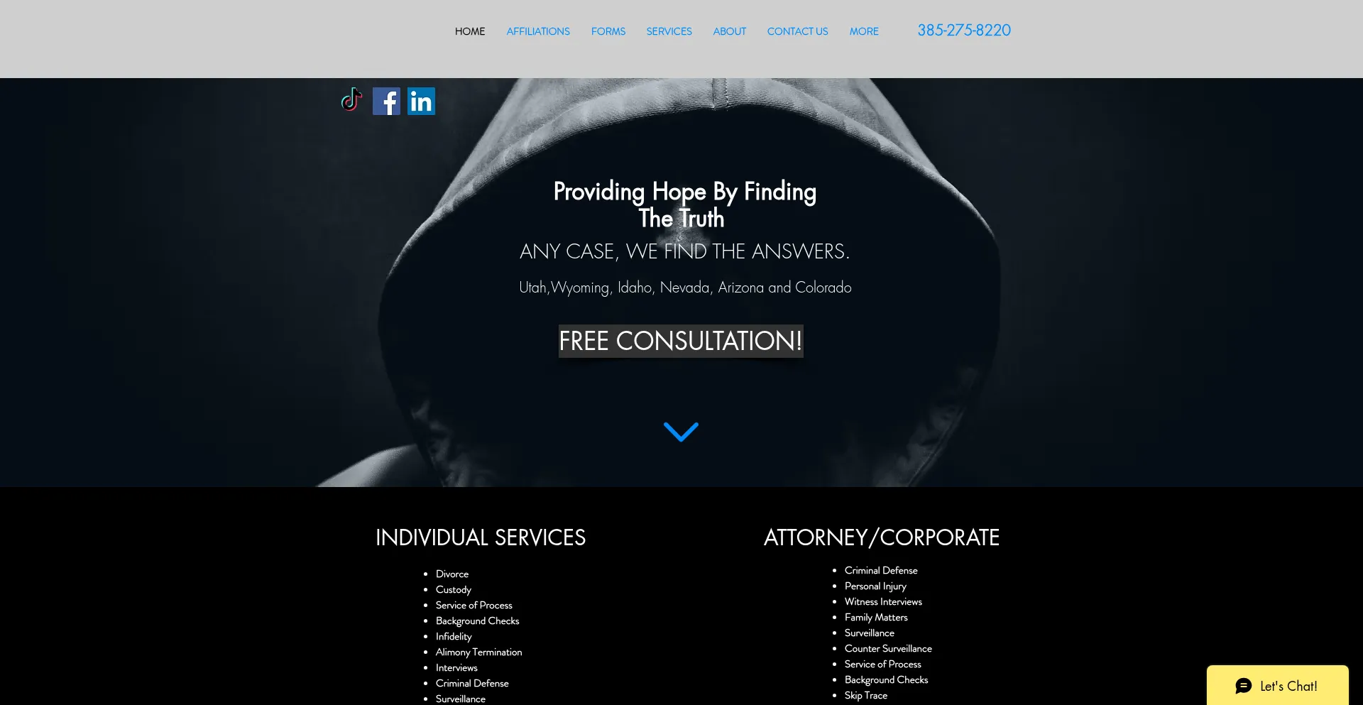 Website screenshot of Tridentpi.net