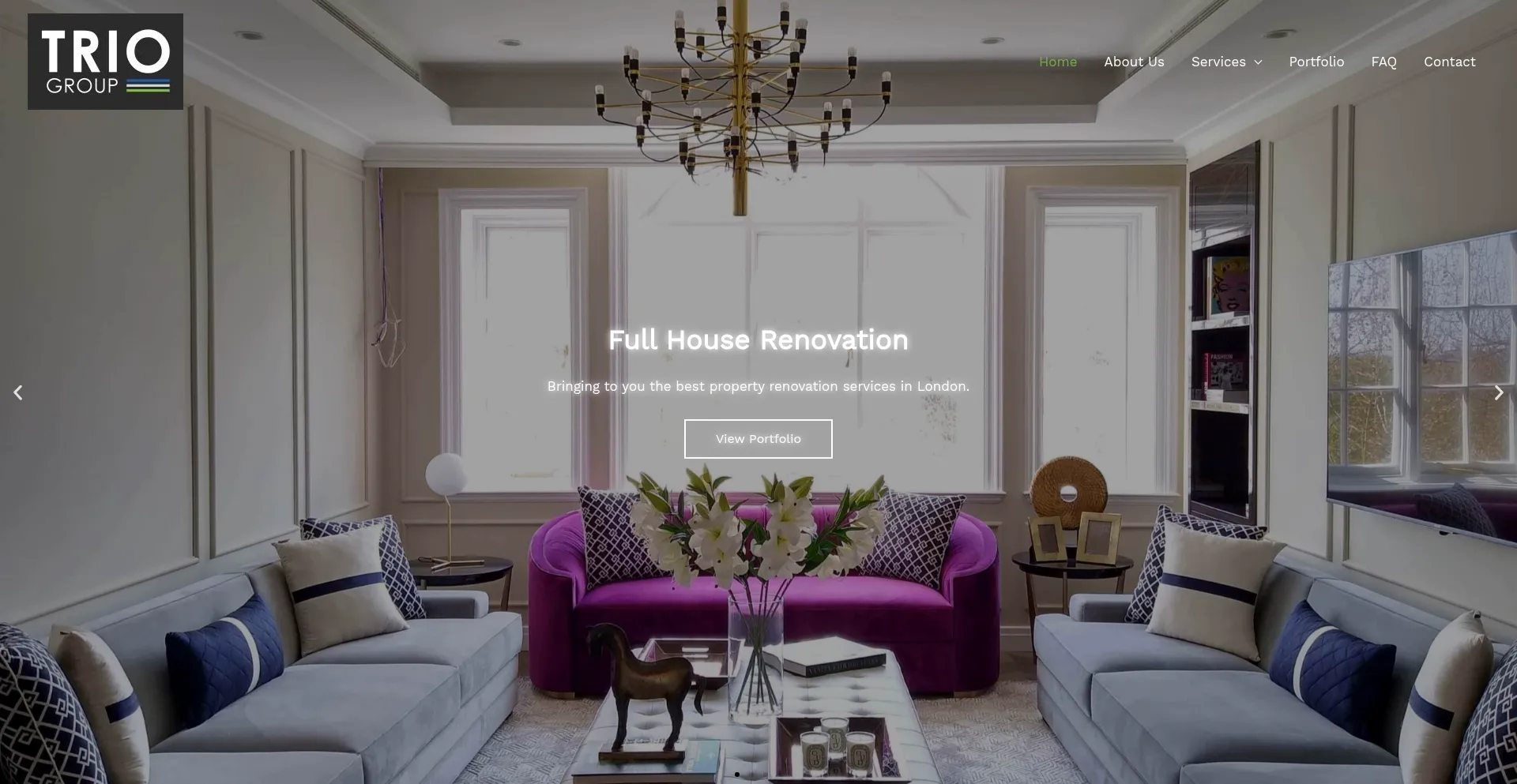 Triohomes.co.uk Screenshot