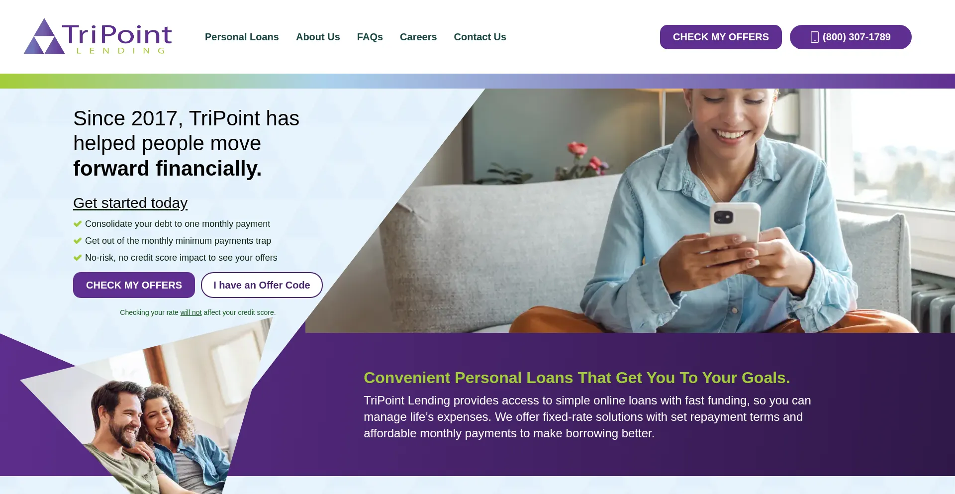Tripointlending.com Screenshot