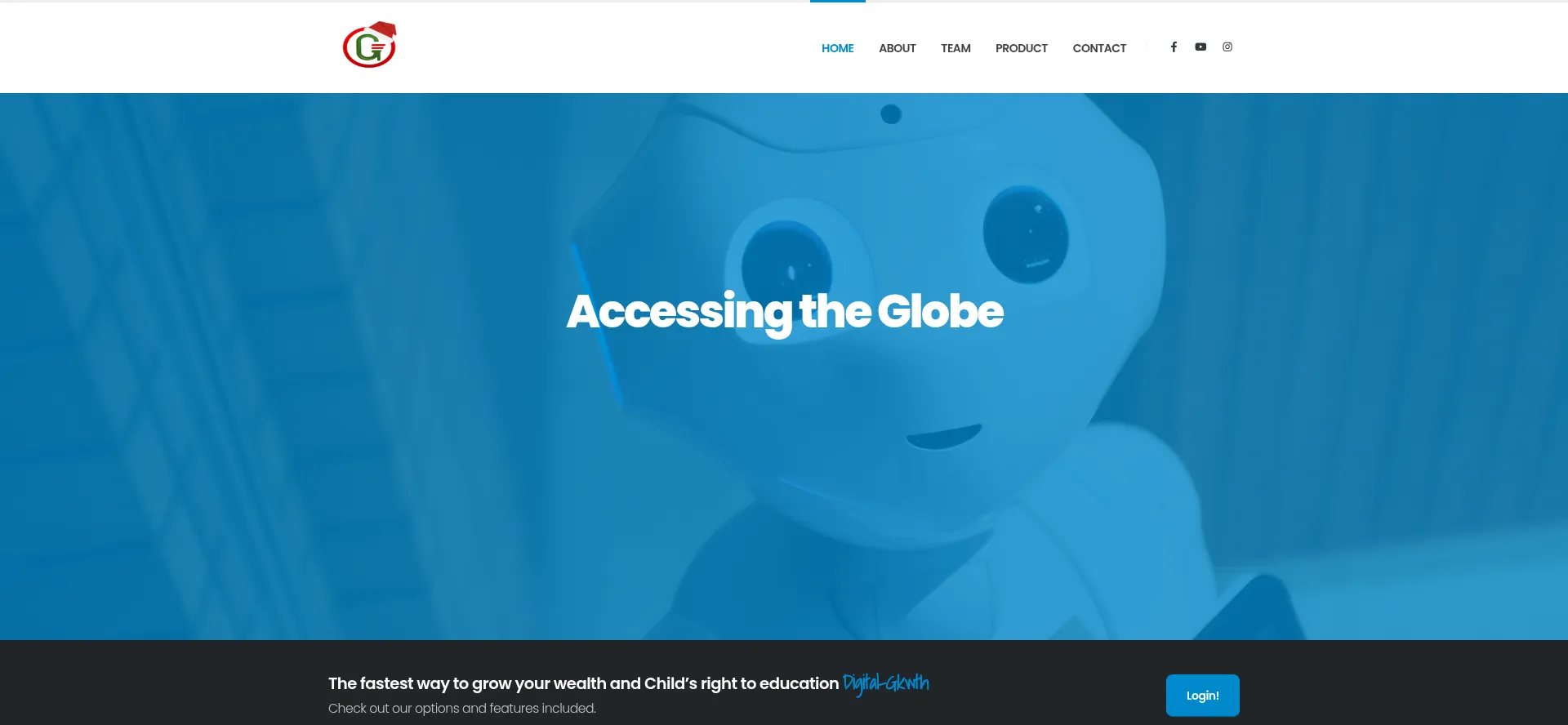 Website screenshot of Trisonet.com