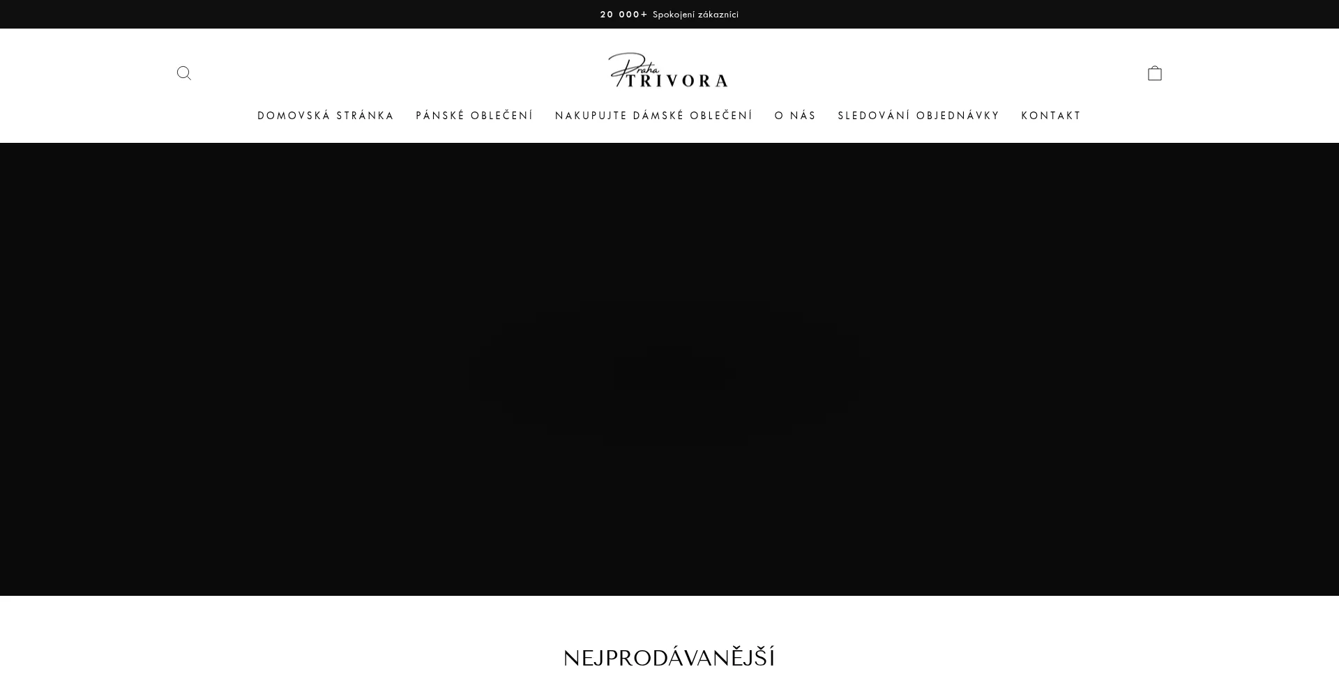 Website screenshot of Trivora-praha.cz