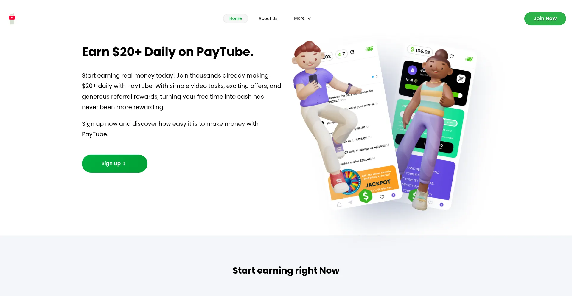 Website screenshot of Trizber.site